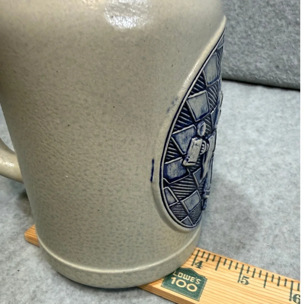 VTG Gerz Beer Stein 0.5L Cobalt Blue Munich Child West Germany Mug Stoneware